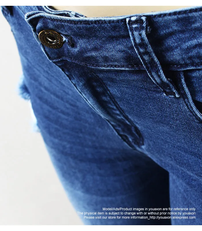 RI RI Stretchy Ripped Denim Skinny Jeans