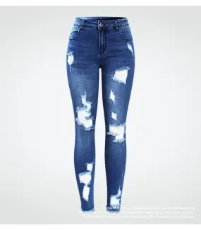 RI RI Stretchy Ripped Denim Skinny Jeans