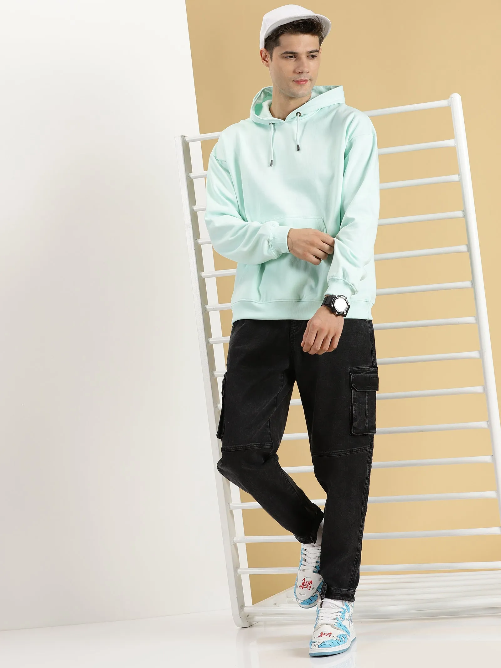 Sea Green Oversized Hoodie