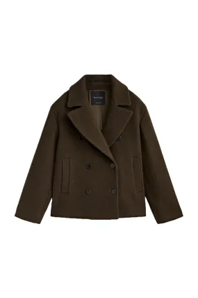 Short Twill Pea Coat