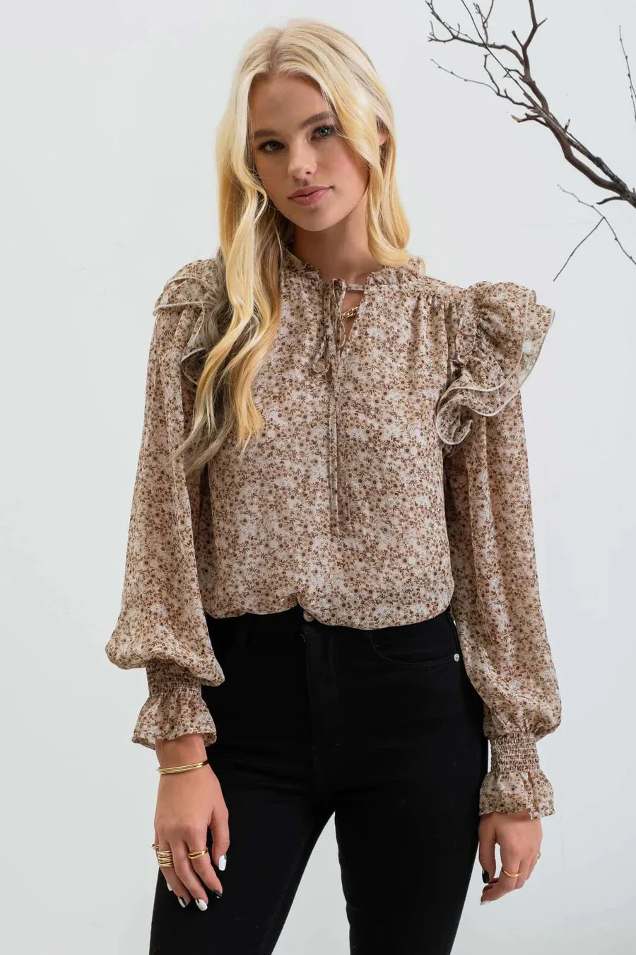 The Callie Ruffle Detail Blouse