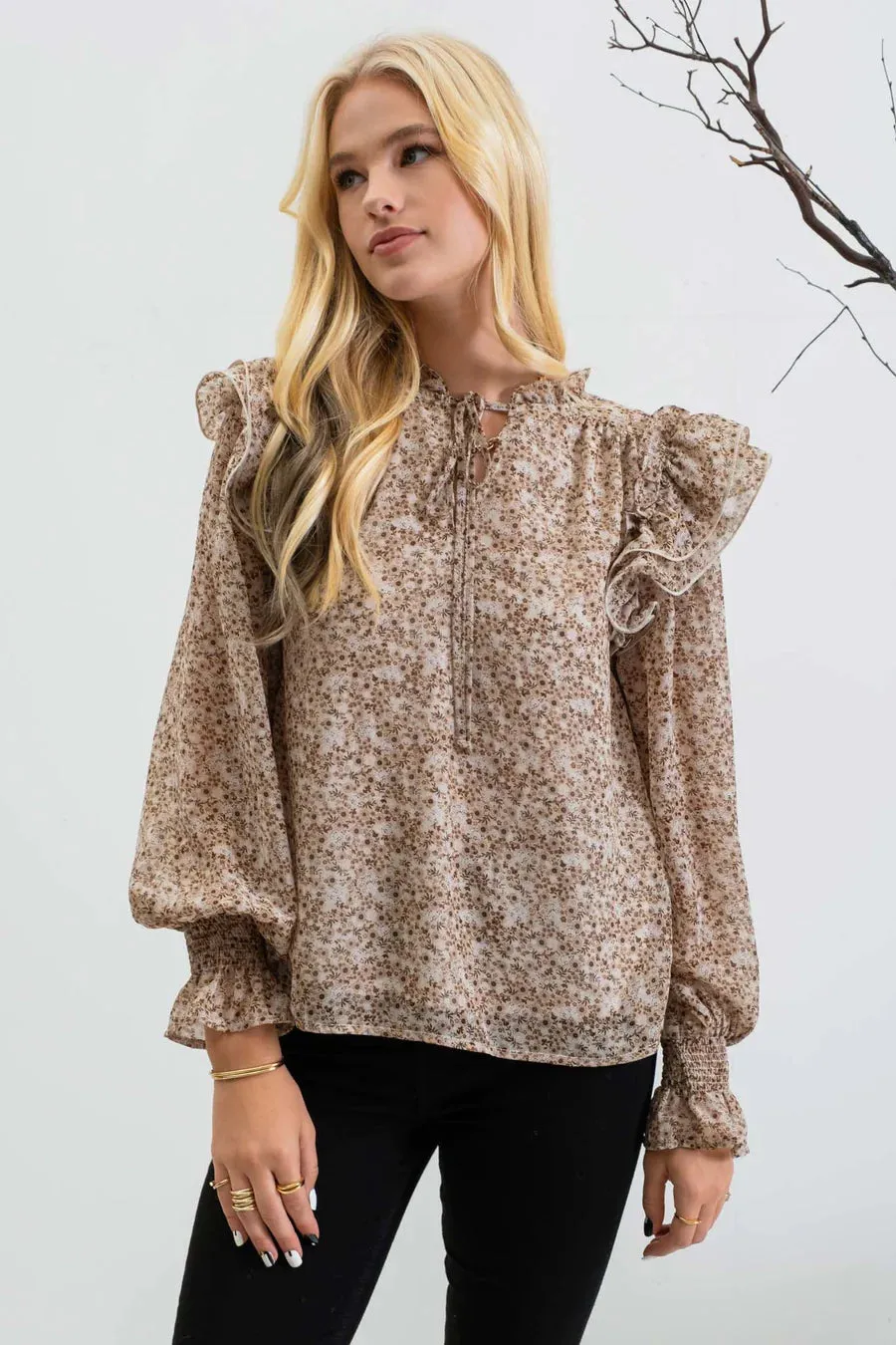 The Callie Ruffle Detail Blouse