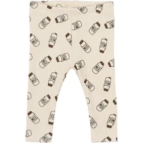 THE NEW Siblings White Swan AOP Nigel Rib Leggings