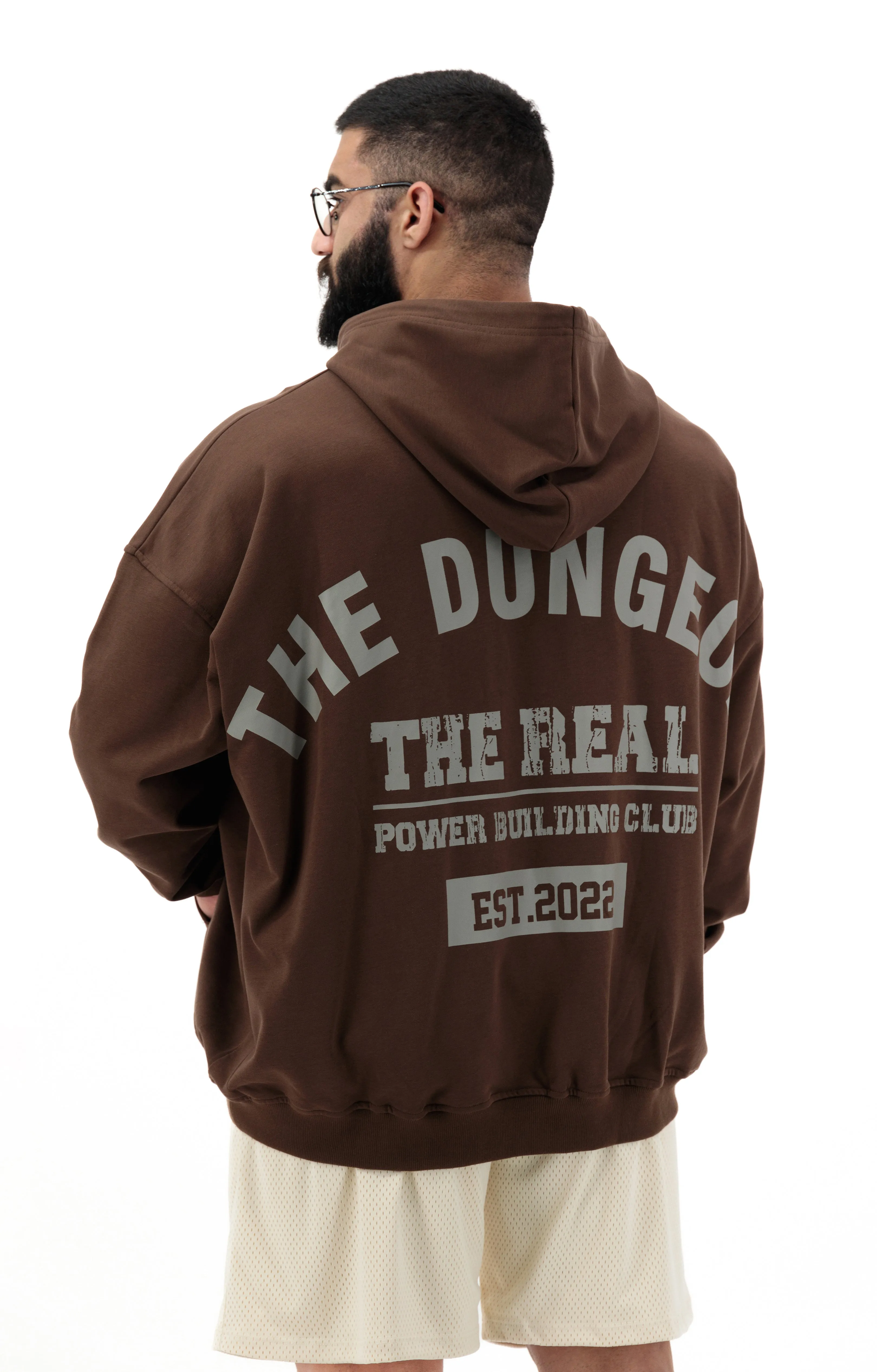 THE REAL POWERBUILDING OVERSIZED - Drop Shoulder Hoodie