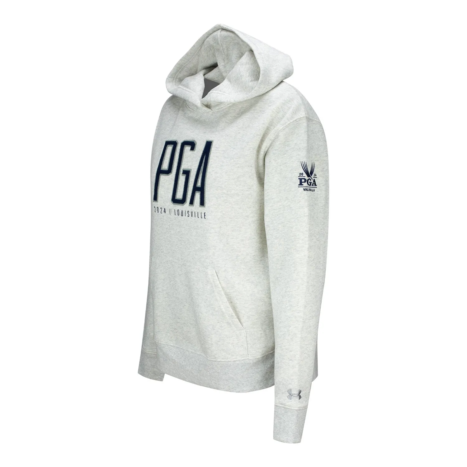 Under Armour 2024 PGA Championship Ladies Fleece Applique Hoodie in Light Heather Grey