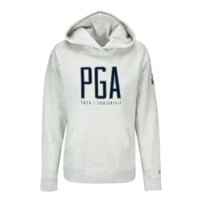 Under Armour 2024 PGA Championship Ladies Fleece Applique Hoodie in Light Heather Grey