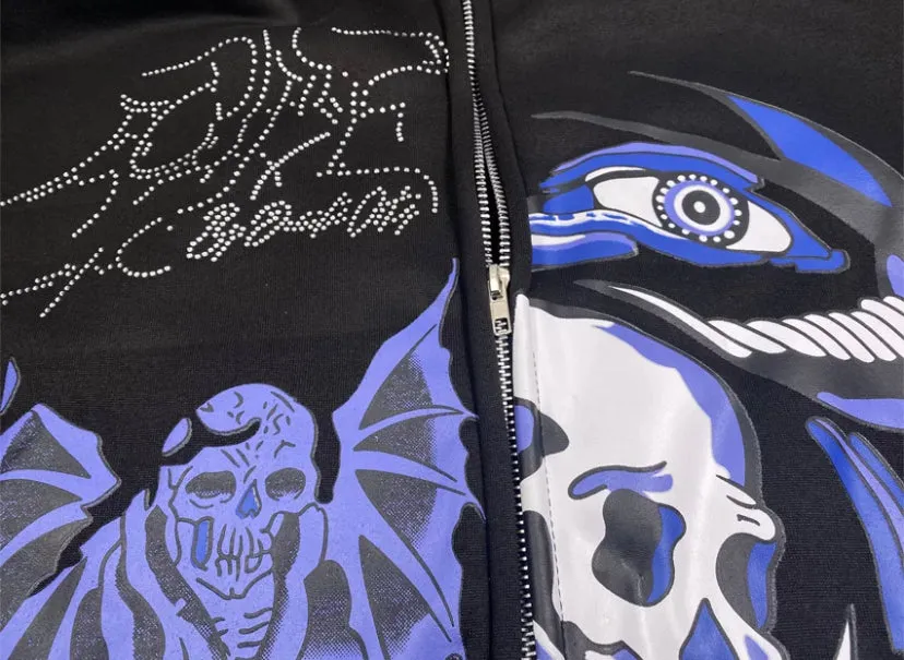 Unisex Skull Print Hoodie