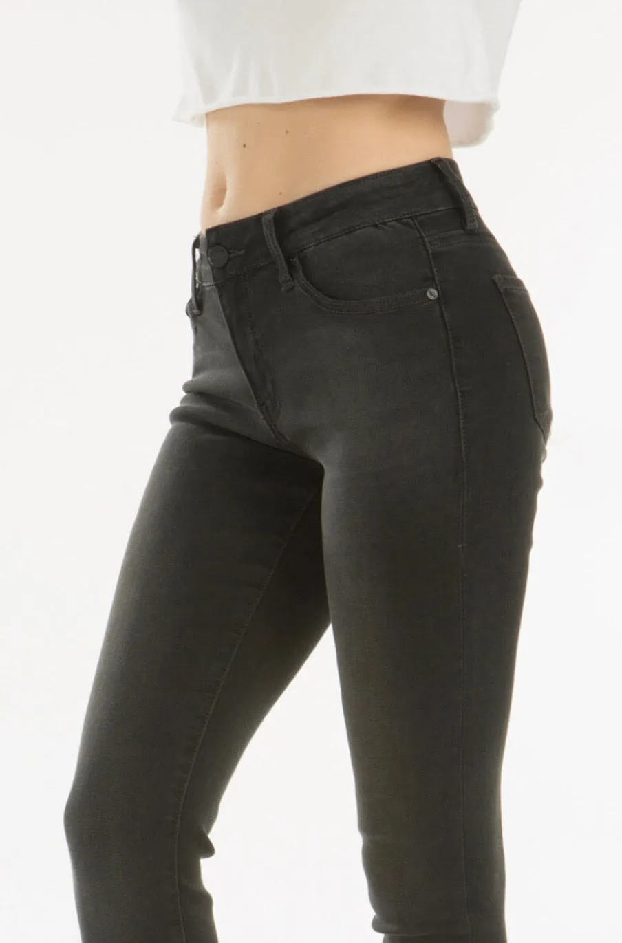 Washed Black Skinny Jean-SUPER STRETCHY!
