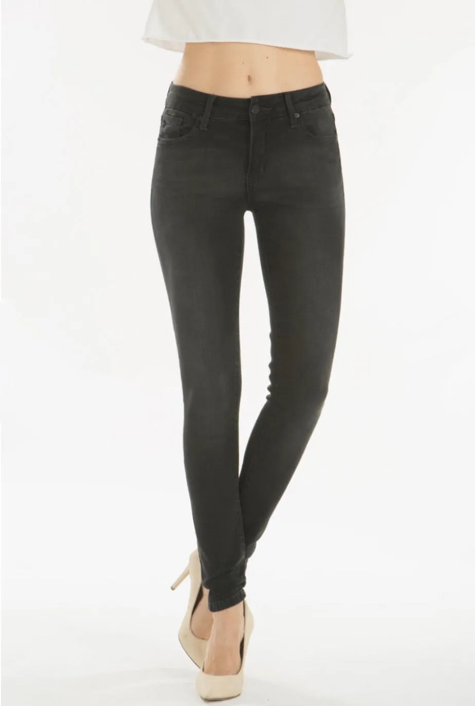 Washed Black Skinny Jean-SUPER STRETCHY!