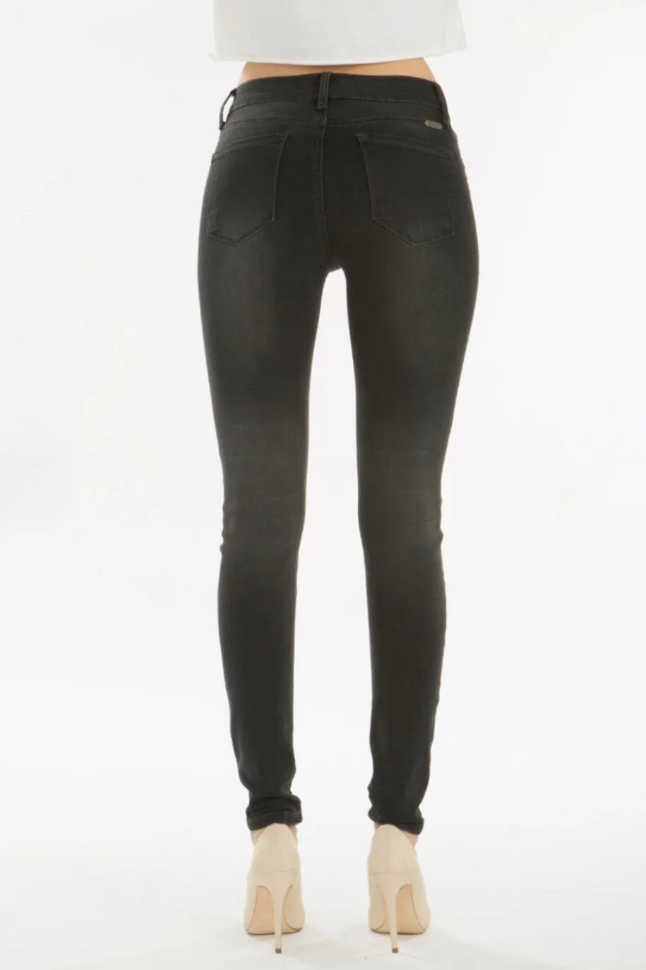 Washed Black Skinny Jean-SUPER STRETCHY!