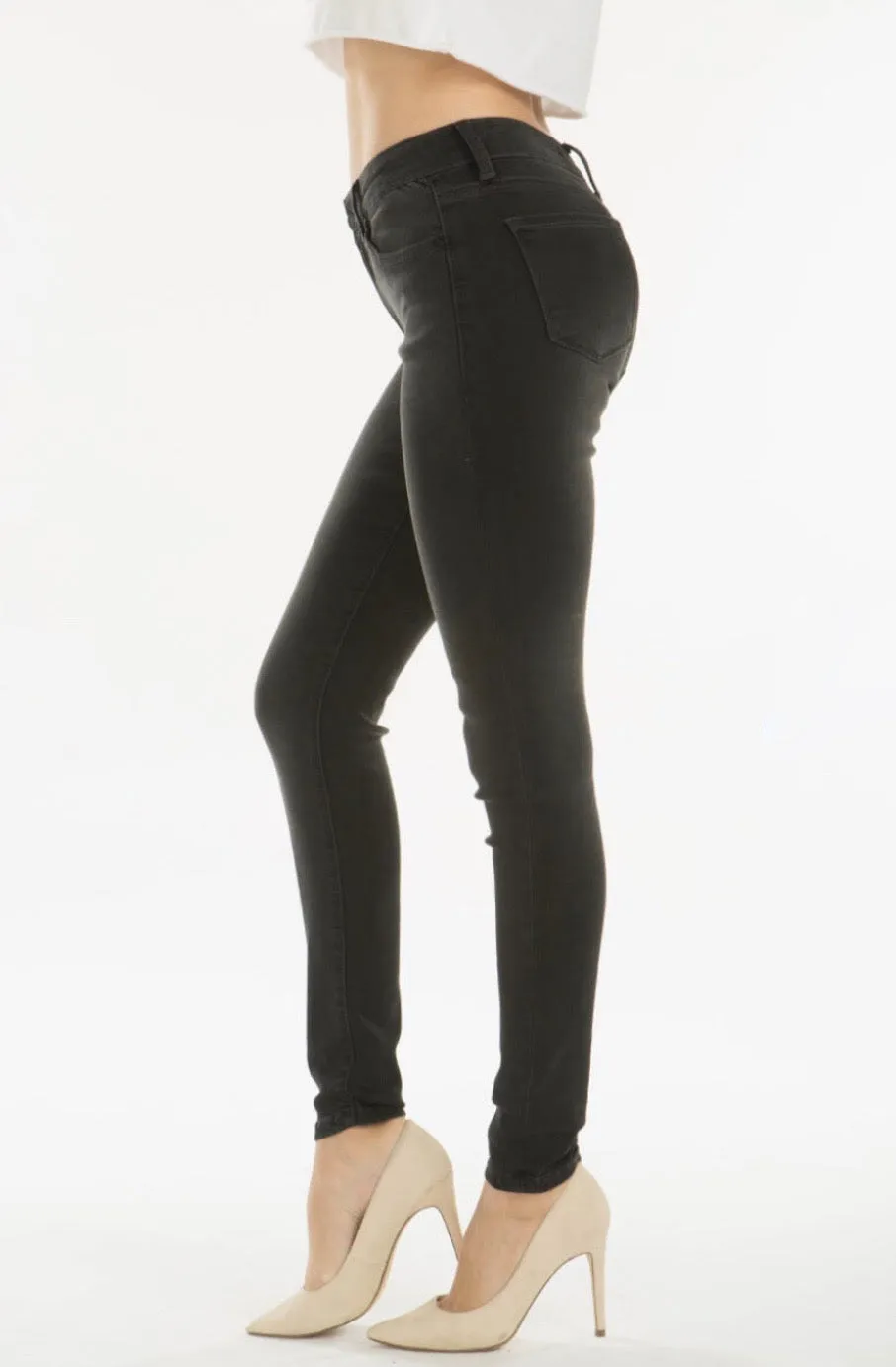 Washed Black Skinny Jean-SUPER STRETCHY!
