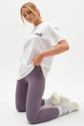 Windsor T-Shirt & Leggings Set - Cream / Violet
