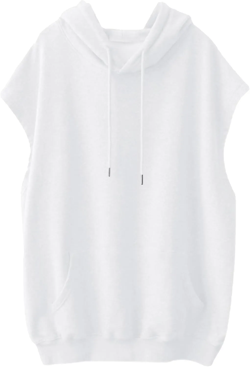 Women's Hoodies Casual Short Sleeve Drawstring Lightweight sports Hooded Sweatshirt Loose Pullover Tops with Pocket