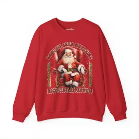 Women’s Nice List Approved Christmas Sweatshirt – Cozy Holiday Pullover with Vintage Santa Graphic – Heavyweight Crewneck for Festive Winter Style