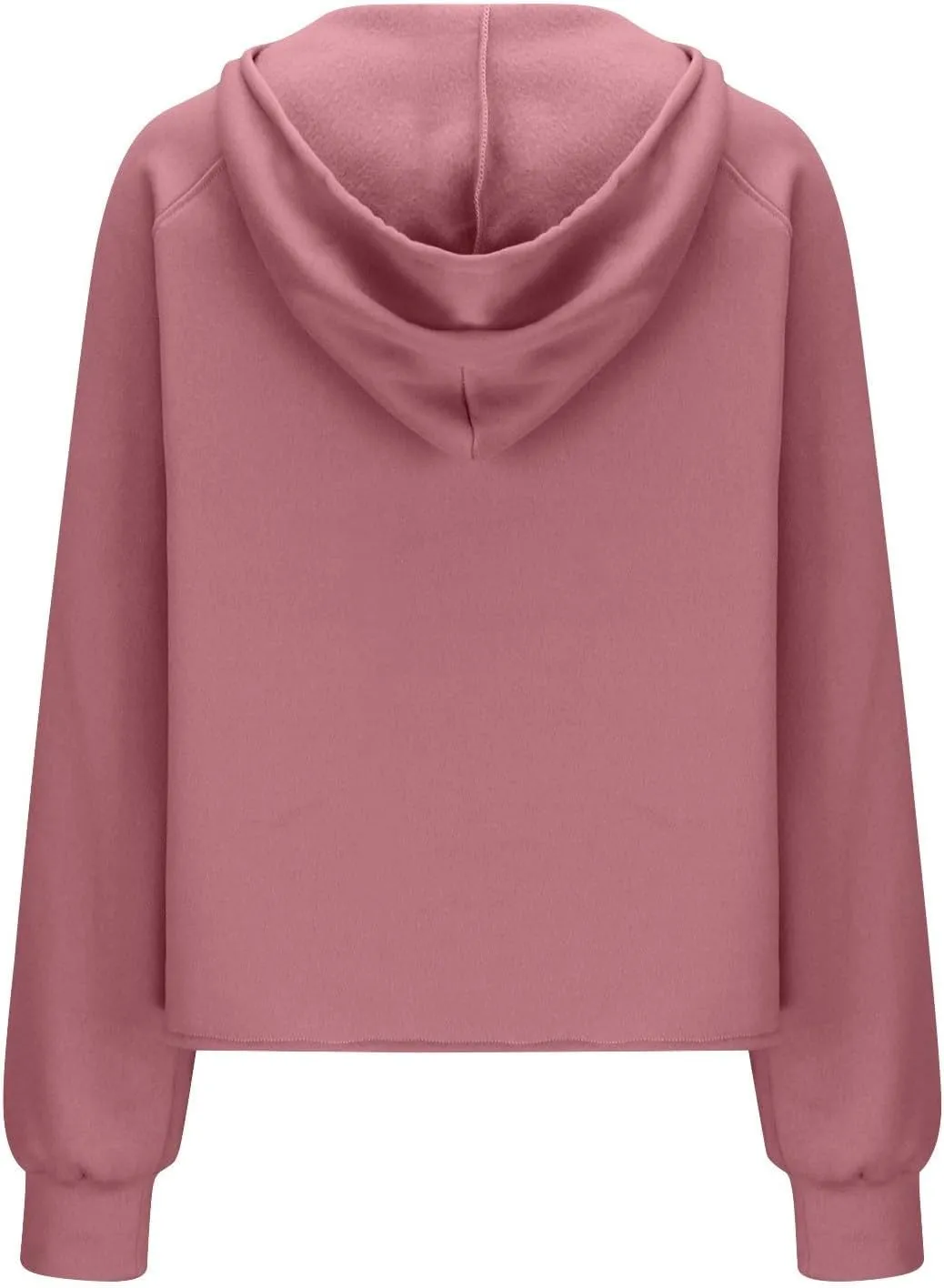 Womens Oversized Hoodies Half Zipper Fleece Cropped Sweatshirt Oversized Long Sleeve Pullover with Pocket